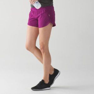 EUC Lululemon Tracker Short IV Deep Fuschia Size 8